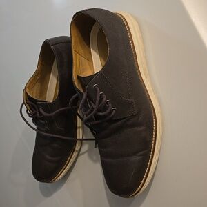 Cole Haan Grand Os Men's Brown Tanner Plain Oxford Sneakers Shoes Size US 9.5 M